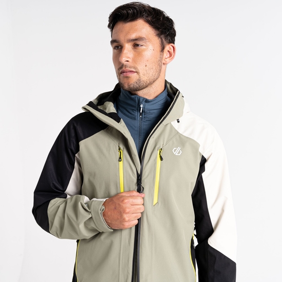Men's Arising Waterproof Jacket Oil Green Black