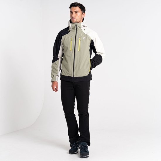 Men's Arising Waterproof Jacket Oil Green Black