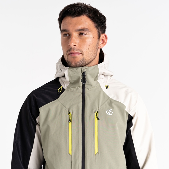 Men's Arising Waterproof Jacket Oil Green Black