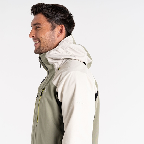 Men's Arising Waterproof Jacket Oil Green Black