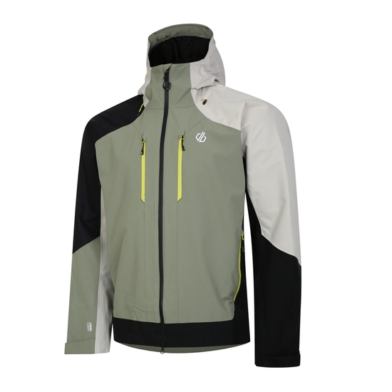 Men's Arising Waterproof Jacket Oil Green Black