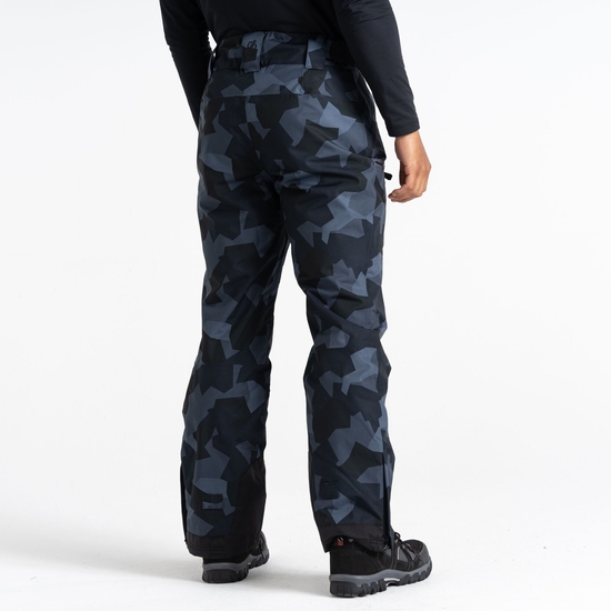 Men's Baseplate Ski Pant Black Camo Print
