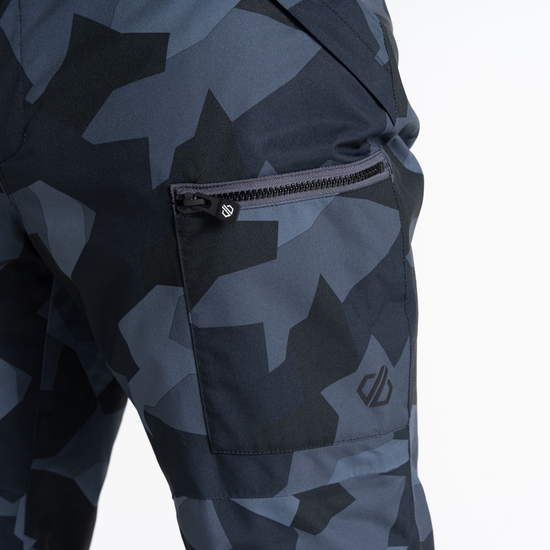 Men's Baseplate Ski Pant Black Camo Print