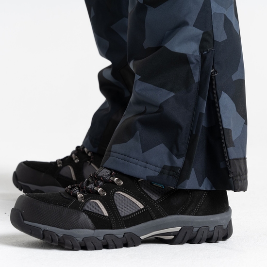 Men's Baseplate Ski Pant Black Camo Print