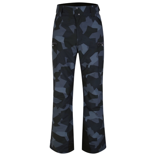 Men's Baseplate Ski Pant Black Camo Print
