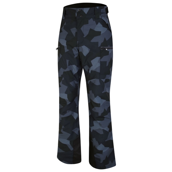 Men's Baseplate Ski Pant Black Camo Print