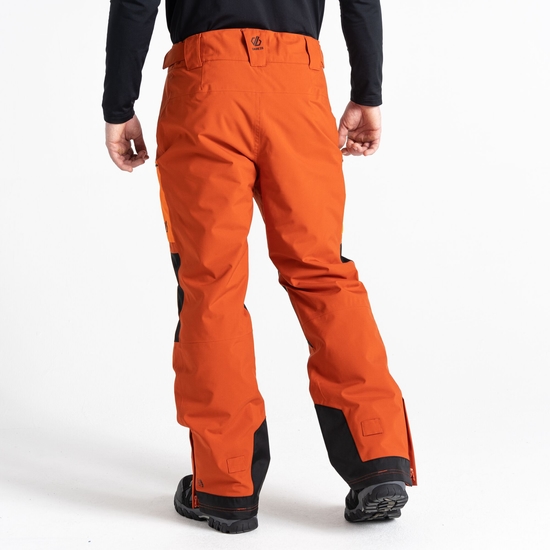 Men's Baseplate Ski Pant Brown Orange 