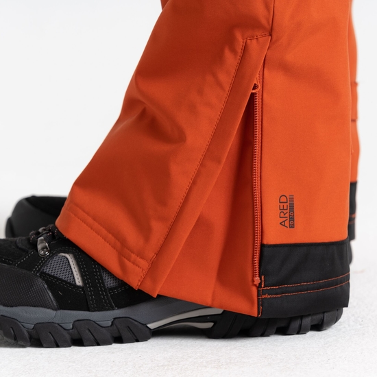 Men's Baseplate Ski Pant Brown Orange 