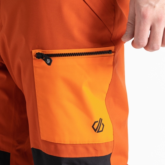 Men's Baseplate Ski Pant Brown Orange 