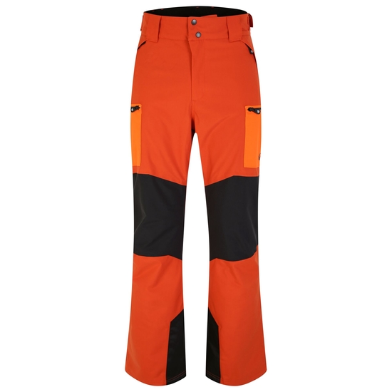 Men's Baseplate Ski Pant Brown Orange 