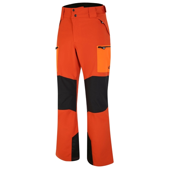 Men's Baseplate Ski Pant Brown Orange 