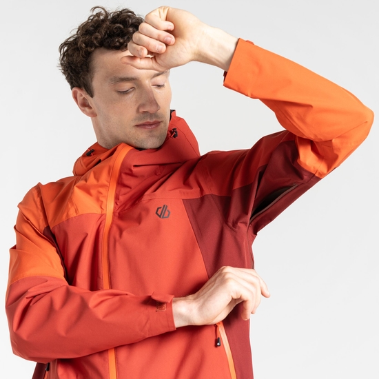 Herren Endurance wasserdichte Jacke Rot