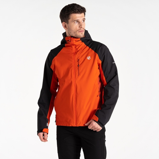 Men's Mountain Series Waterproof Jacket Cinnamon Black
