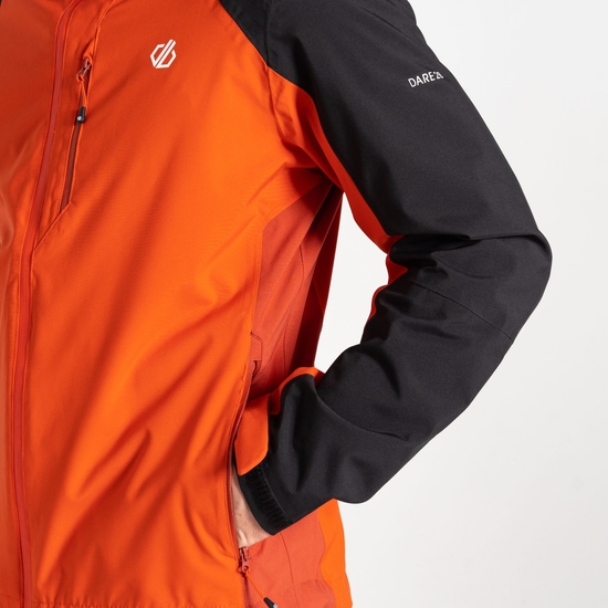 Men's Torrek Mountain Waterproof Jacket Cinnamon Black