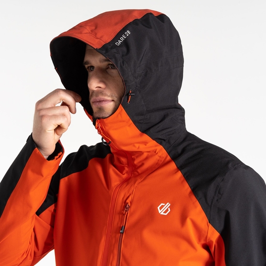 Men's Torrek Mountain Waterproof Jacket Cinnamon Black