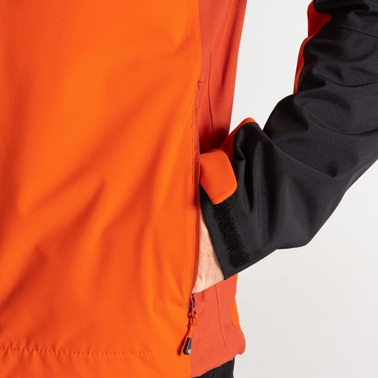 Men's Torrek Mountain Waterproof Jacket Cinnamon Black