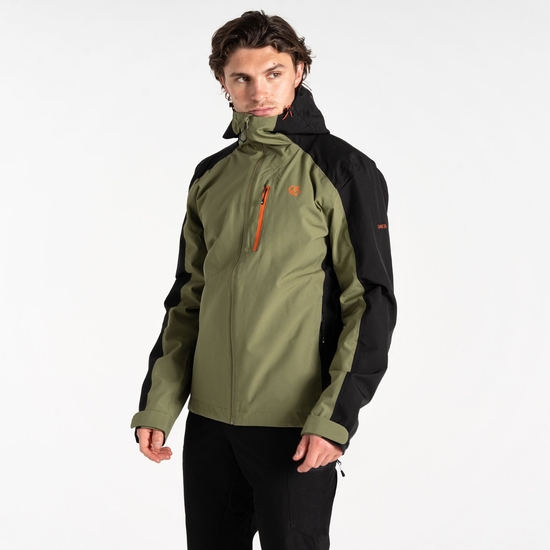 VESTE POUR HOMME DE LA GAMME MOUNTAIN Vert Olive Et Noir