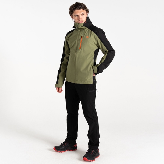 Men's Torrek Mountain Waterproof Jacket Olivine Green Black