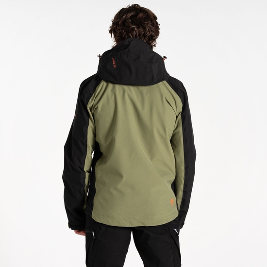 Men's Torrek Mountain Waterproof Jacket Olivine Green Black