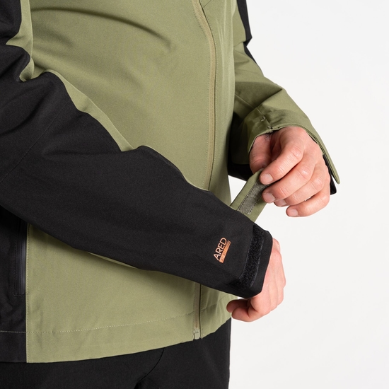 Men's Torrek Mountain Waterproof Jacket Olivine Green Black
