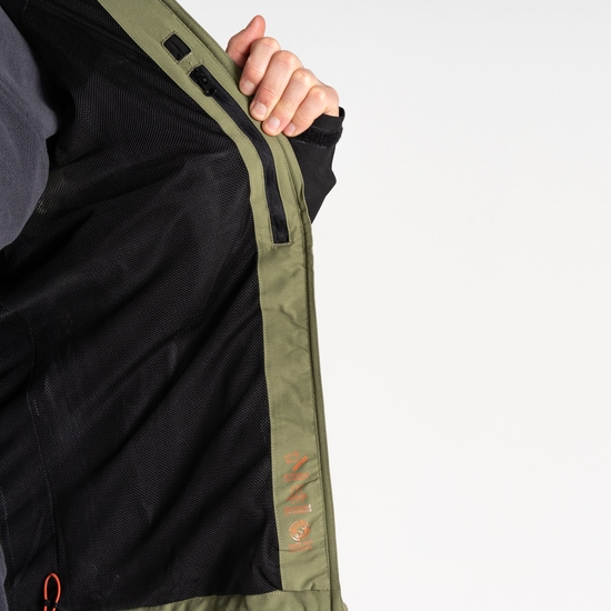 Men's Torrek Mountain Waterproof Jacket Olivine Green Black