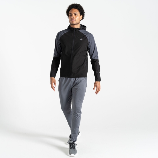 Men's Movement Waterproof Jacket Ebony Grey Black