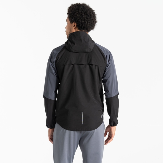Men's Movement Waterproof Jacket Ebony Grey Black