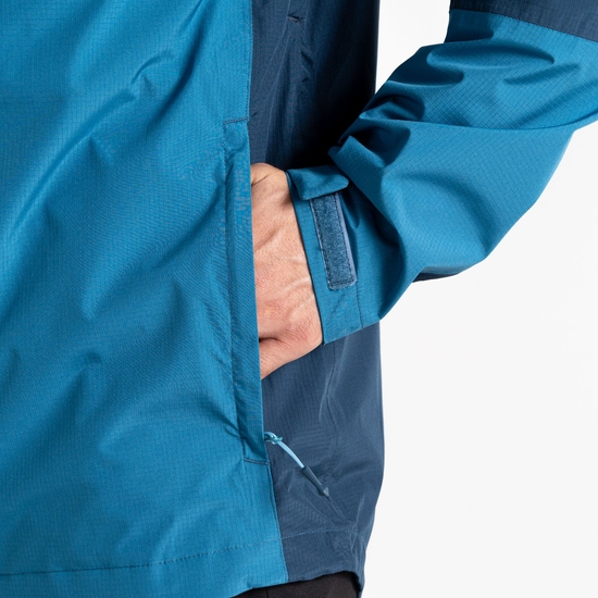 Men's Breathe Out Waterproof Jacket Bluesteel