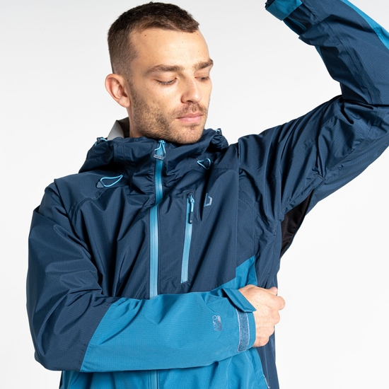 Men's Breathe Out Waterproof Jacket Bluesteel