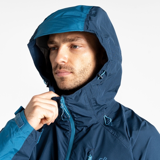 Men's Breathe Out Waterproof Jacket Bluesteel