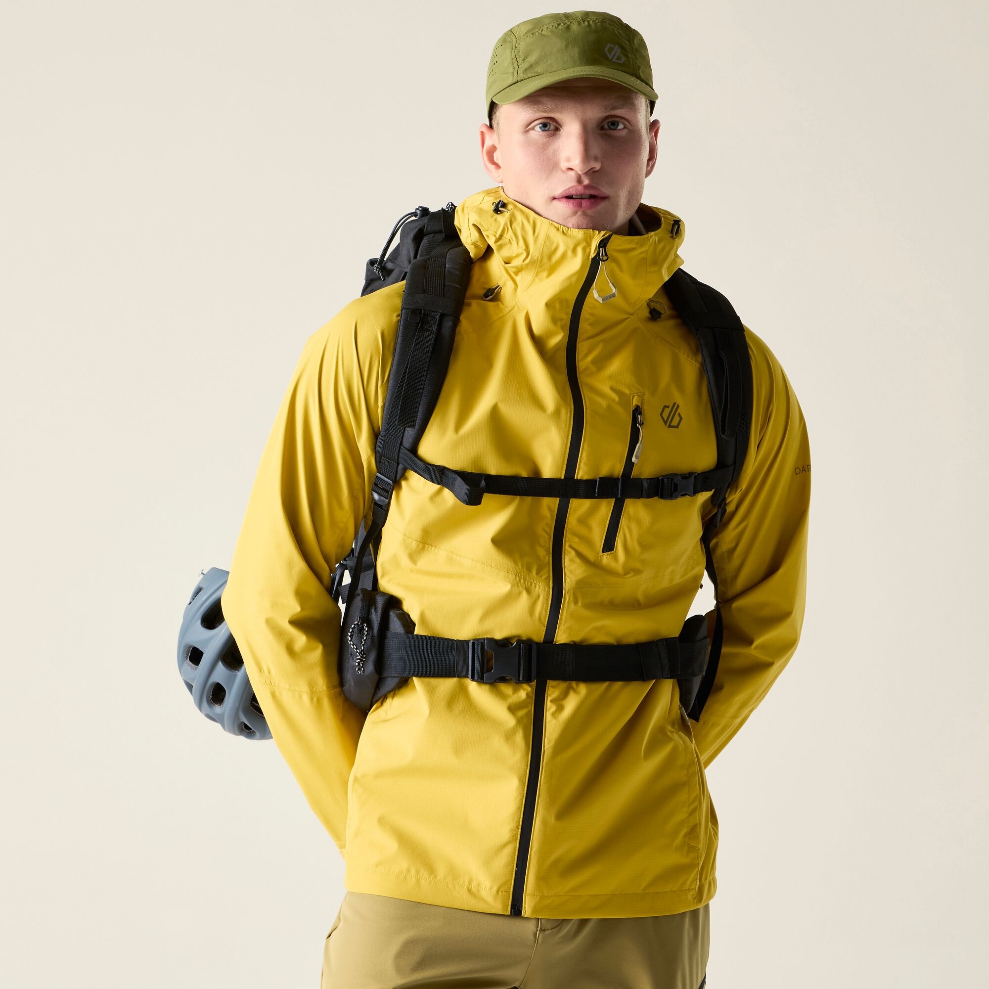 Dare 2B Men's Yellow Waterproof Breathe Out 2.5 Layer Jacket Size: L