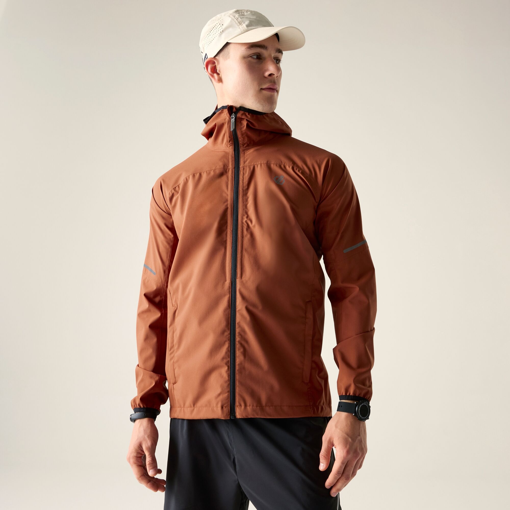 Dare 2B Men's Orange Waterproof Ultra-Light Jacket Size: M