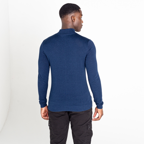 Men's Unite Us Half Zip Knit Sweater Nightfall Navy