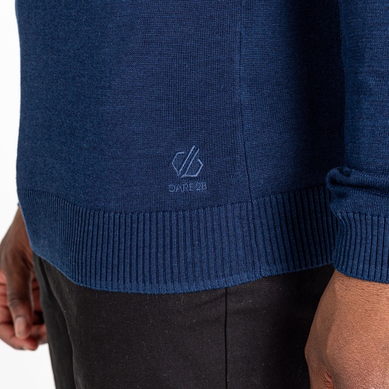 Men's Unite Us Half Zip Knit Sweater Nightfall Navy