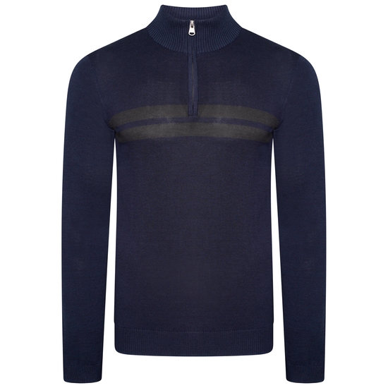 Men's Unite Us Half Zip Knit Sweater Nightfall Navy