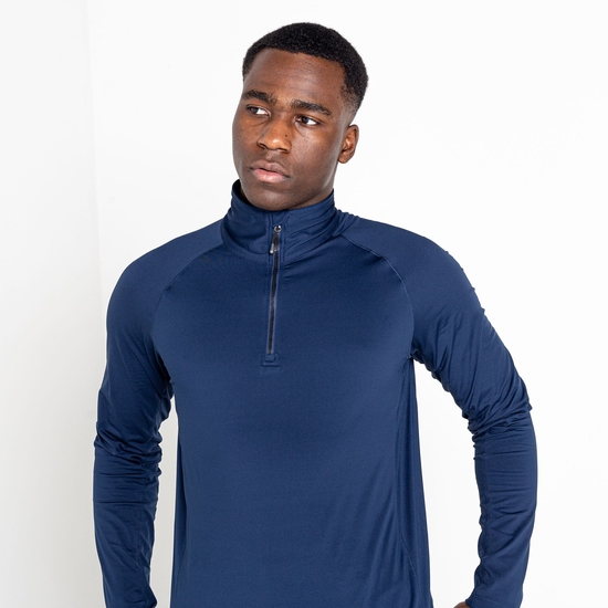 Men's Fuser Half Zip Core Stretch Midlayer Nightfall Navy