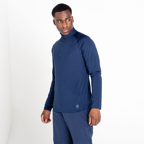 Men's Fuser Half Zip Core Stretch Midlayer Nightfall Navy