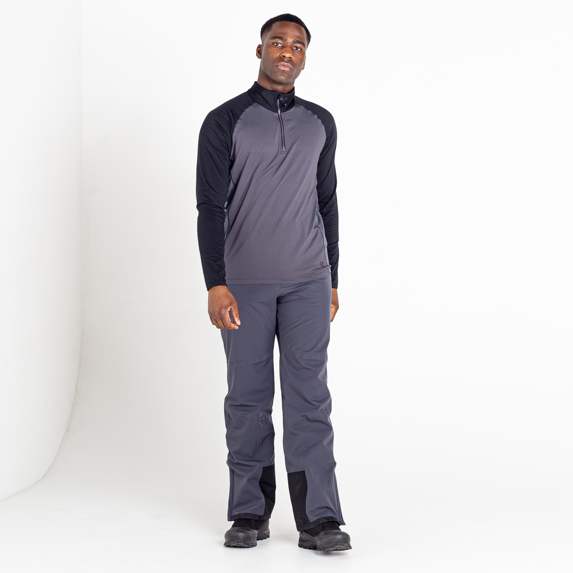 Dare 2B Unisex Grey Men's Fuser Core Stretch Midlayer Size: S