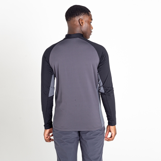 Sous-couche stretch zippée Homme Fuser Gris