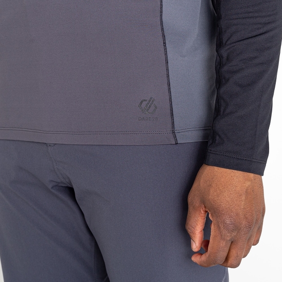 Sous-couche stretch zippée Homme Fuser Gris