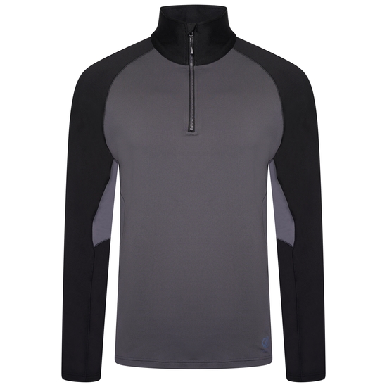 Sous-couche stretch zippée Homme Fuser Gris