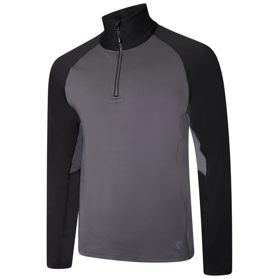 Sous-couche stretch zippée Homme Fuser Gris