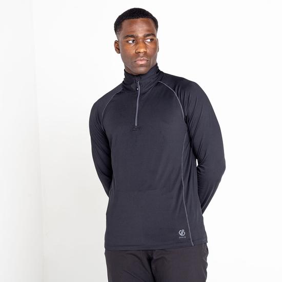 Men's Fuser Half Zip Core Stretch Midlayer Black