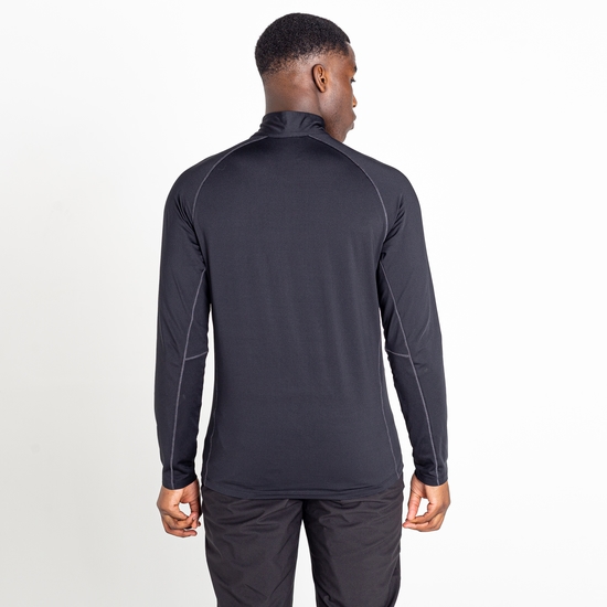 Men's Fuser Half Zip Core Stretch Midlayer Black