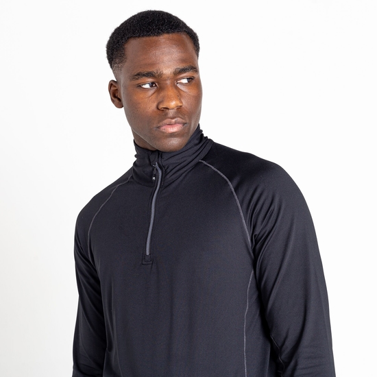 Men's Fuser Half Zip Core Stretch Midlayer Black
