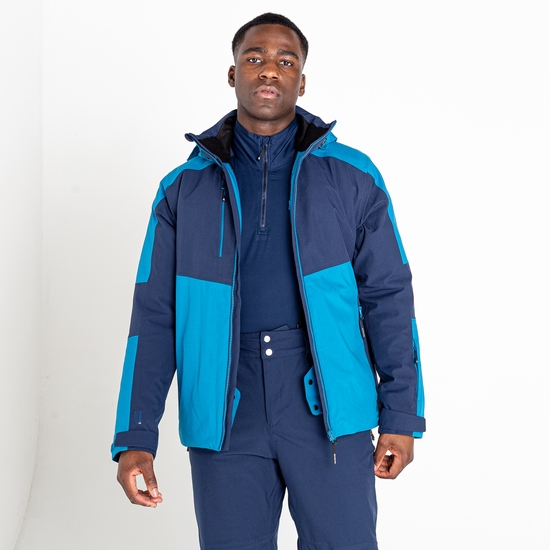 Men's Emulate Ski Jacket Dark Methyl Nighfall Navy