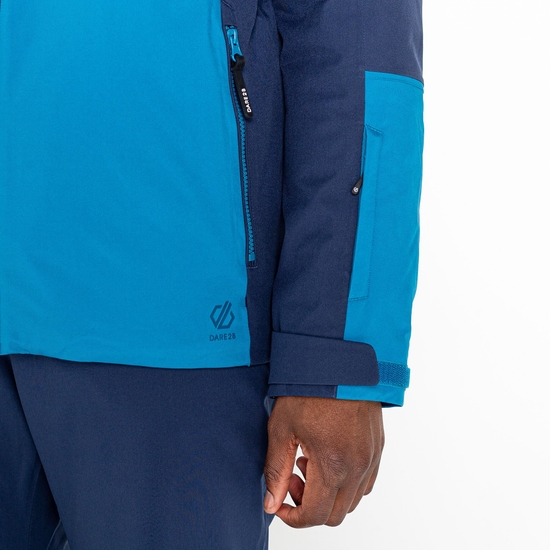Men's Emulate Ski Jacket Dark Methyl Nighfall Navy