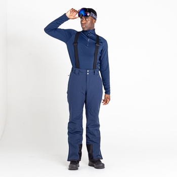 Pantalon de ski Homme avec bretelles amovibles STANDFAST Bleu