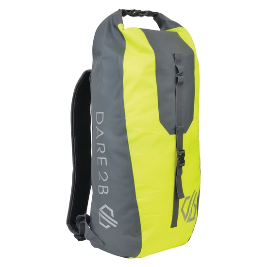 Ardus 30L Waterproof Backpack Fluro Yellow Ebony Grey