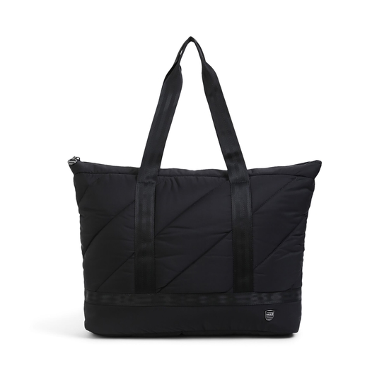 Women's Luxe Quilted Tote Bag Black